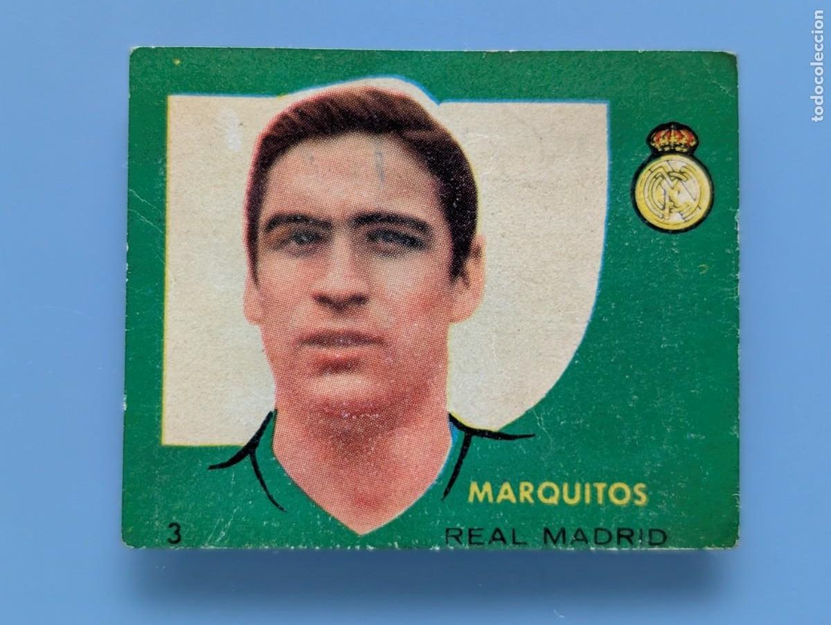 Cromos de F&uacute;tbol: RARO CROMO RARE CARD MARQUITOS REAL MADRID ALBUM CAMPEONES 1958 BRUGUERA 1959 FOOTBALL STAR