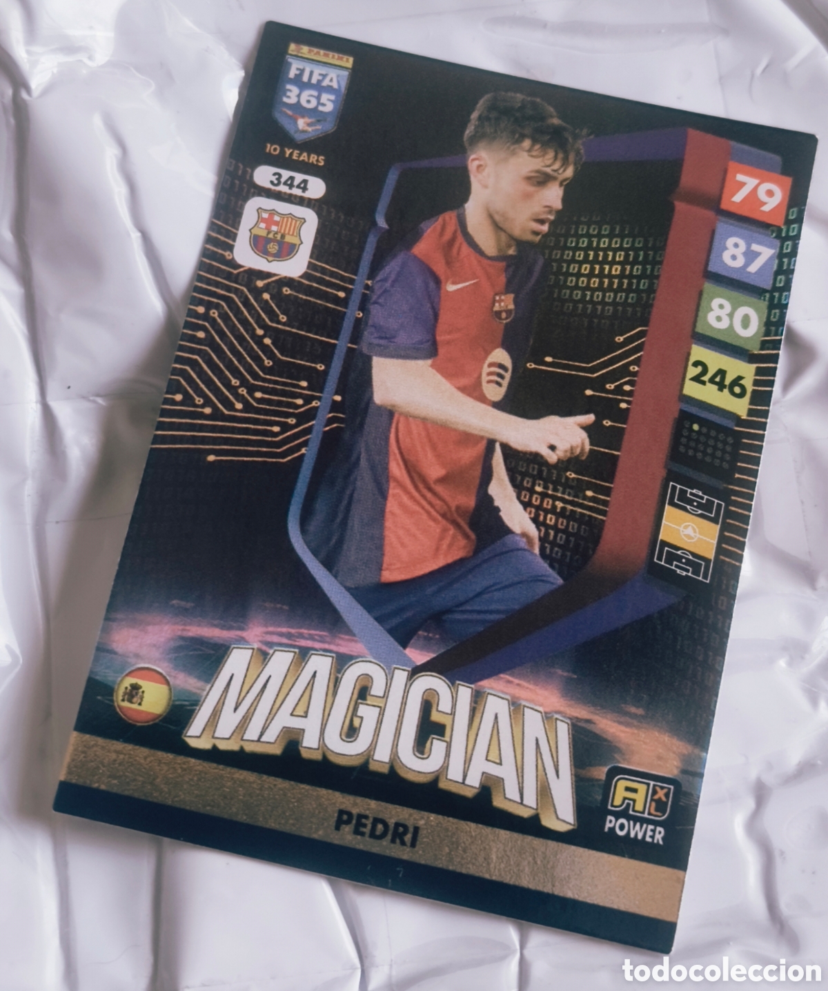 Fu&szlig;ball-Sticker: Pedri Magician N&ordm; 344 - Panini FIFA 365 Adrenalyn XL 2024 FC Barcelona