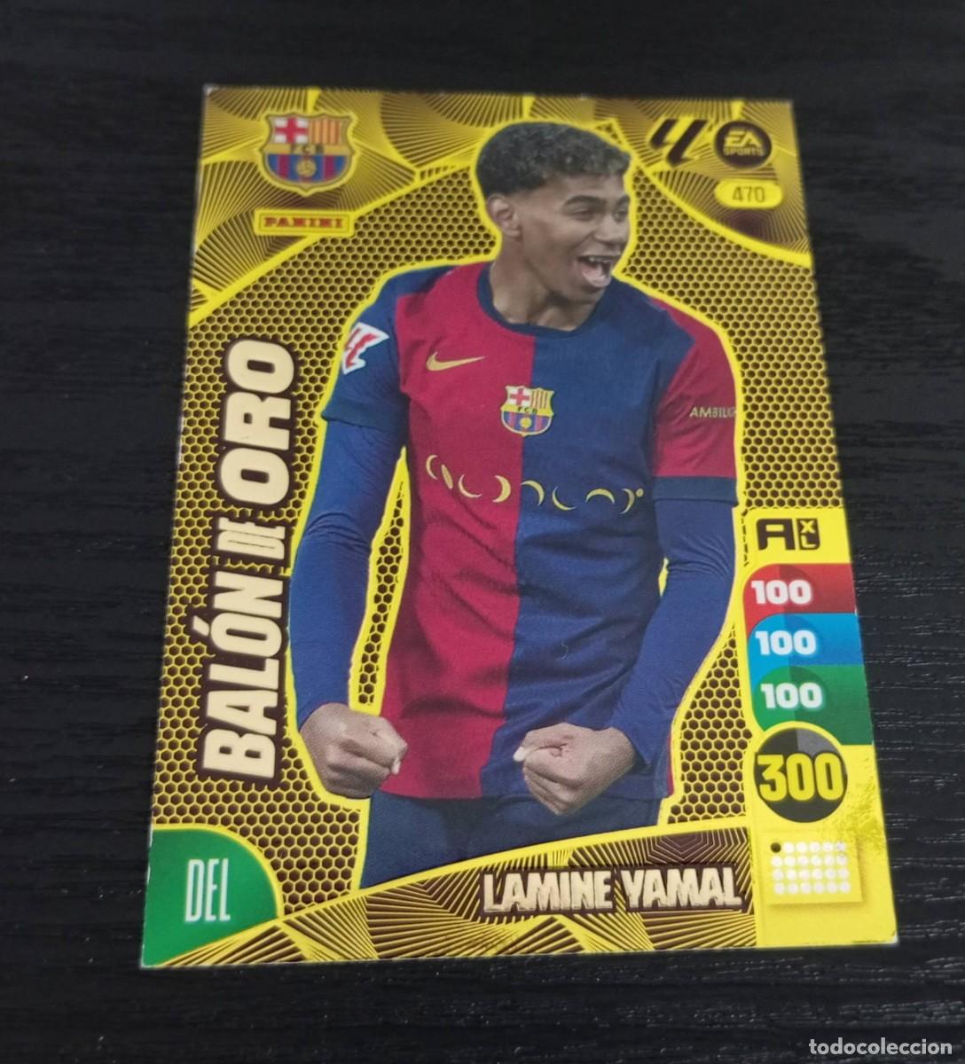 Cromos de F&uacute;tbol: -ADRENALYN 24-25 : 470 LAMINE YAMAL ( BARCELONA ) -- BALON DE ORO --