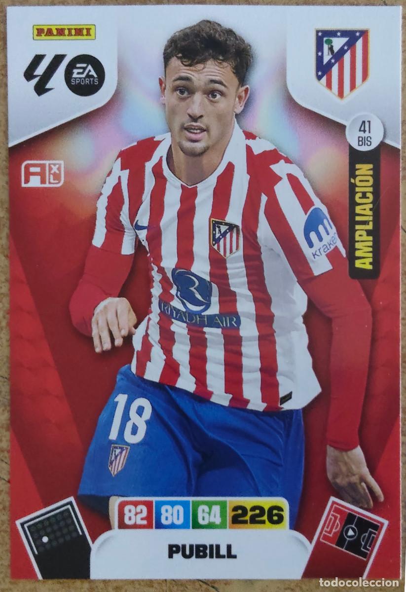 Cromos de F&uacute;tbol: 041 Bis | Panini | Adrenalyn XL | La Liga | 2025-2026 | Pubill | Atletico de Madrid | Ampliacion