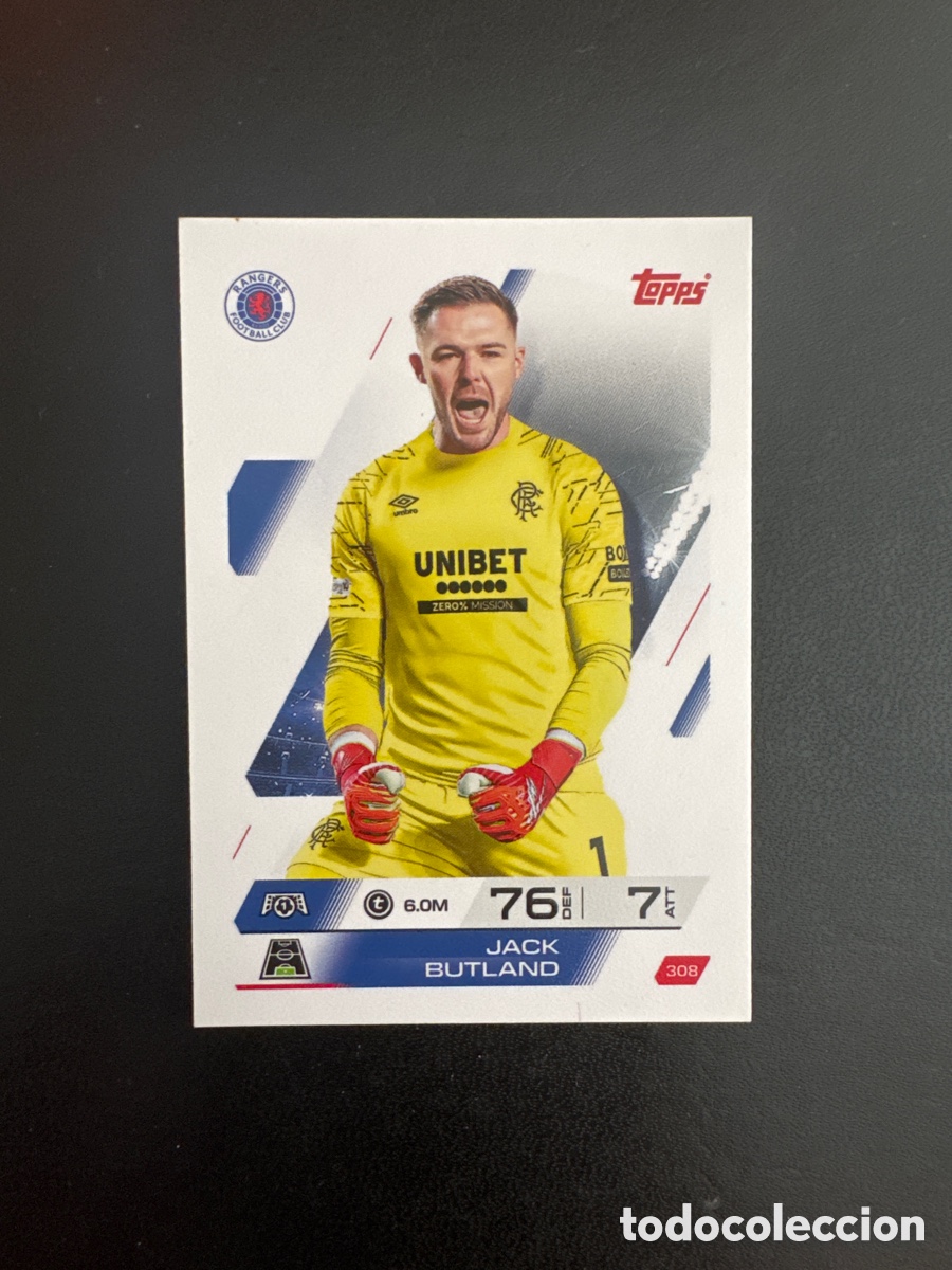 Cromos de F&uacute;tbol: BUTLAND RANGERS NUMERO 308 MATCH ATTAX 2025 2026
