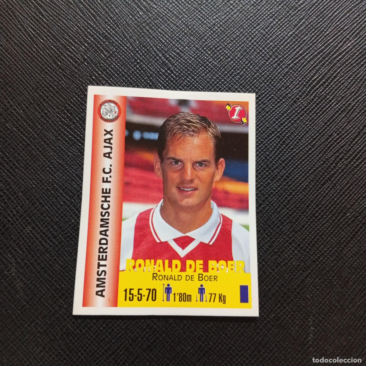 Cromos de F&uacute;tbol: 6 RONALD DE BOER AJAX PANINI MEJORES EQUIPOS DE EUROPA 1999 CROMO FUTBOL LIGA 99 - A106 PG397