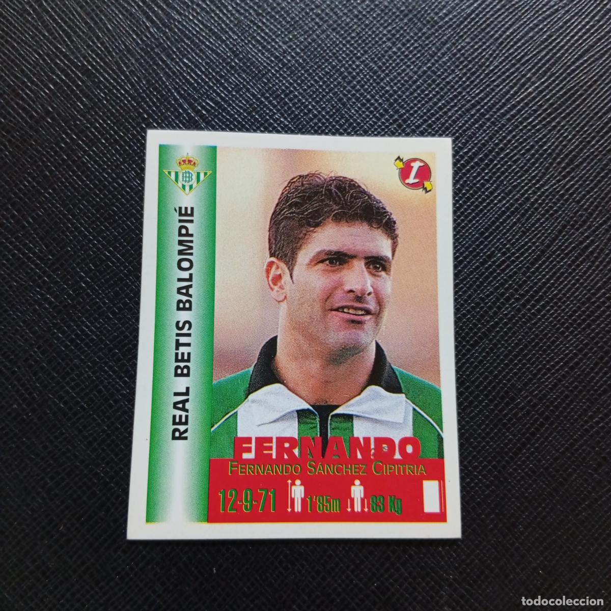 Cromos de F&uacute;tbol: 105 FERNANDO REAL BETIS PANINI MEJORES EQUIPOS DE EUROPA 1999 CROMO FUTBOL LIGA 99 - A106 PG415