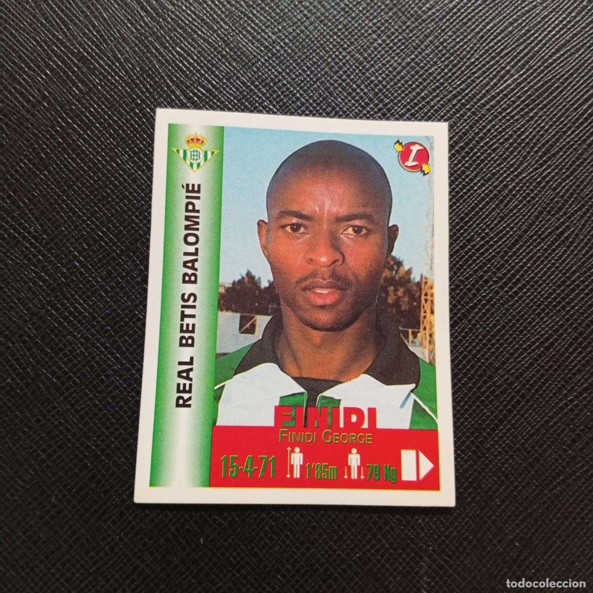 Cromos de F&uacute;tbol: 107 FINIDI REAL BETIS PANINI MEJORES EQUIPOS DE EUROPA 1999 CROMO FUTBOL LIGA 99 - A106 PG415