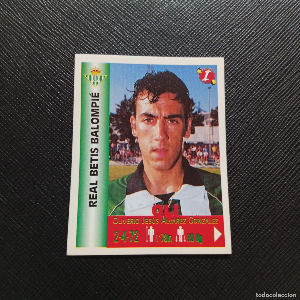 Cromos de F&uacute;tbol: 110 OLI REAL BETIS PANINI MEJORES EQUIPOS DE EUROPA 1999 CROMO FUTBOL LIGA 99 - A106 PG415