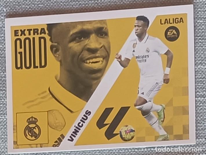 Cromos de F&uacute;tbol: Liga Este Panini 2023-2024 23-24 Vinicius Real Madrid Extra Gold