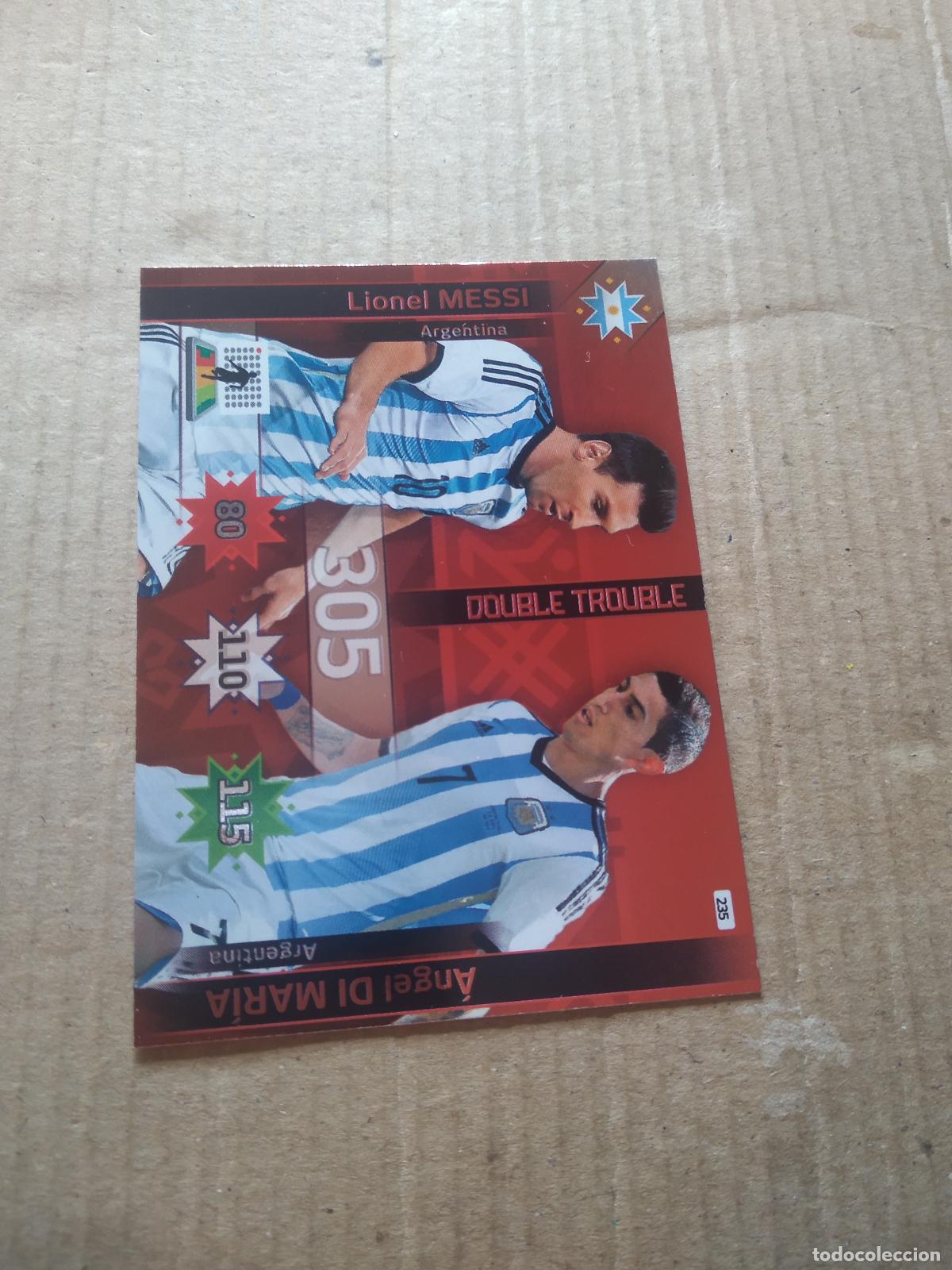 Cromos de F&uacute;tbol: 235 MESSI DI MARIA ARGENTINA CROMO FUTBOL PANINI COPA AMERICA 2015 ADRENALYN
