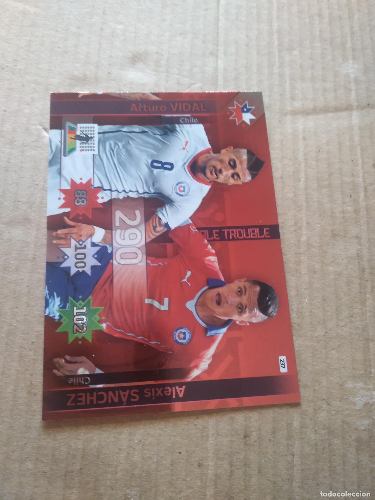 Cromos de F&uacute;tbol: 237 ARTURO VIDAL ALEXIS SANCHEZ CHILE CROMO FUTBOL PANINI COPA AMERICA 2015 ADRENALYN