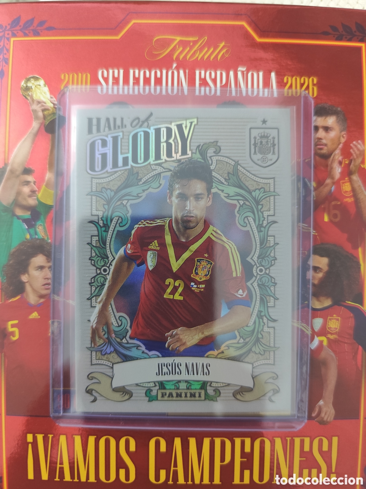 Cromos de F&uacute;tbol: JESUS NAVAS HALL OF GLORY SELECCI&Oacute;N ESPA&Ntilde;OLA 2000 2026 PANINI TRIBUTO