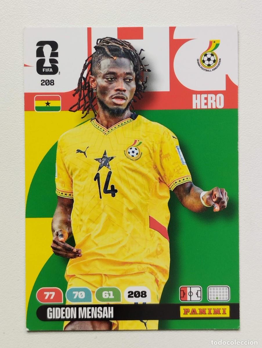 Cromos de F&uacute;tbol: CROMO CARD ADRENALYN MUNDIAL WORLD CUP 2026 HERO GIDEON MENSAH 208 GHANA