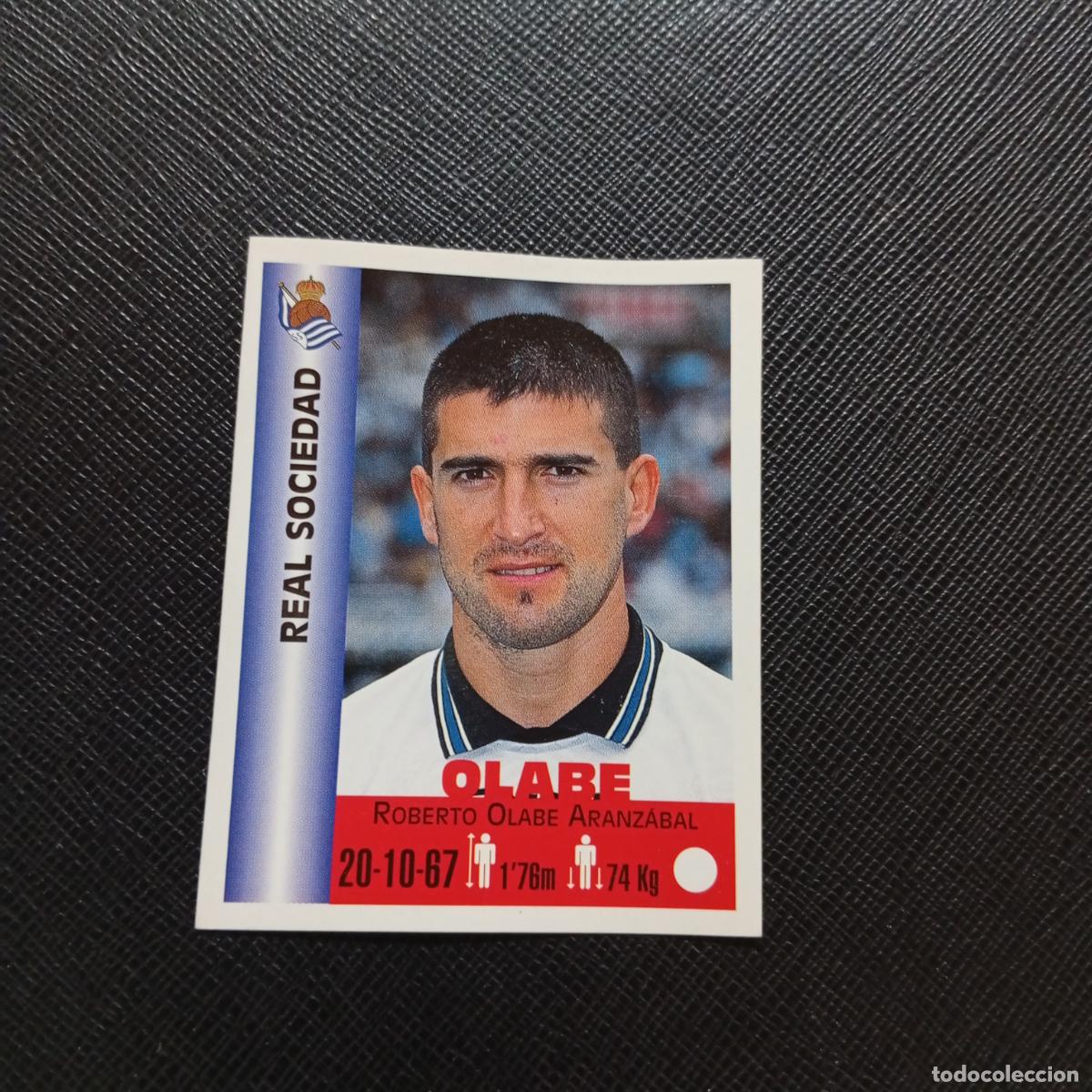 Cromos de F&uacute;tbol: 320 OLABE REAL SOCIEDAD PANINI MEJORES EQUIPOS DE EUROPA 1999 CROMO FUTBOL LIGA 99 - A106 PG460