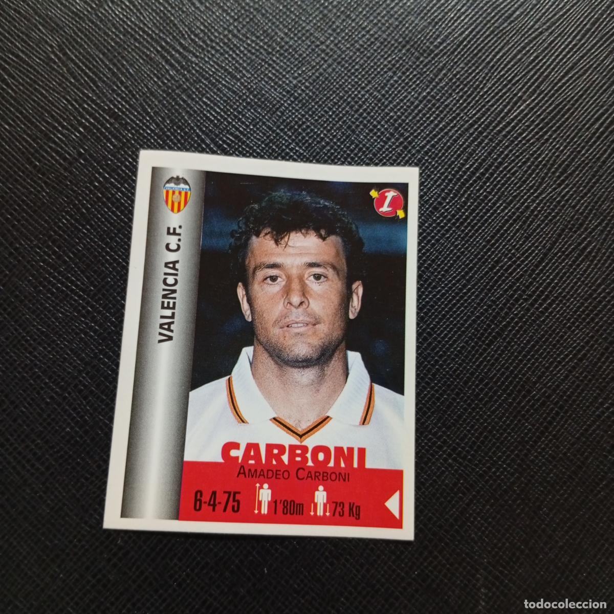 Cromos de F&uacute;tbol: 342 CARBONI VALENCIA PANINI MEJORES EQUIPOS DE EUROPA 1999 CROMO FUTBOL LIGA 99 - A106 PG460