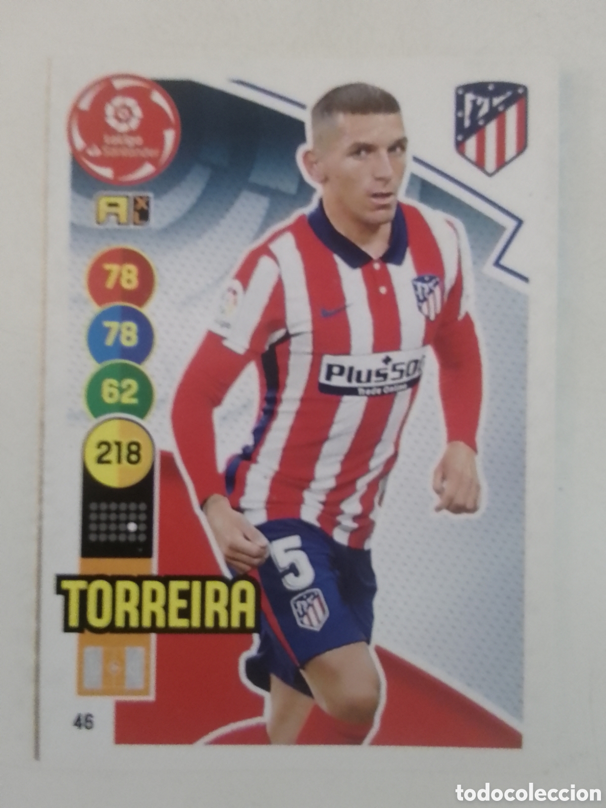 Cromos de F&uacute;tbol: Adrenalyn XL 2020-21 n&deg; 46 Torreira &bull; Atl&eacute;tico de Madrid.