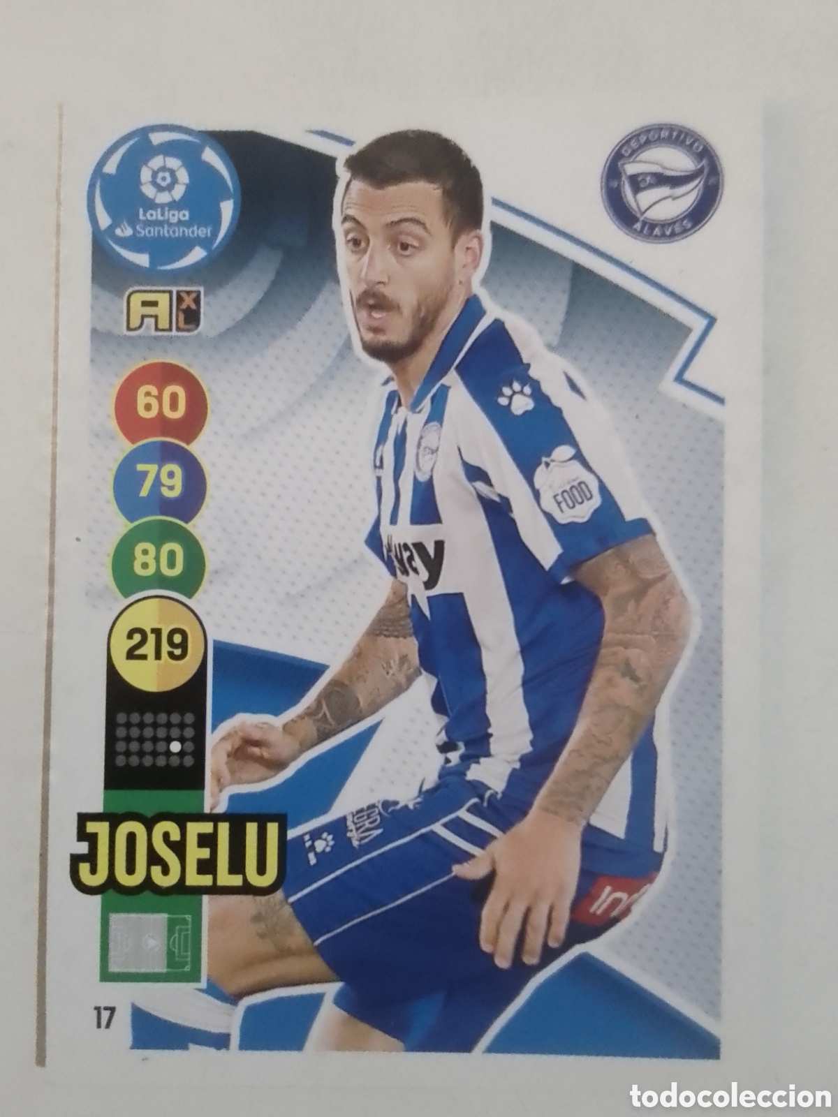 Cromos de F&uacute;tbol: Adrenalyn XL 2020-21 n&deg; 17 Joselu &bull; Alav&eacute;s.