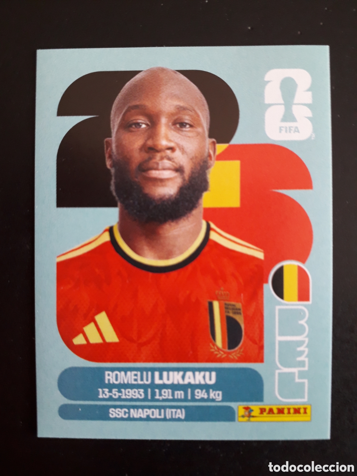 Cartes &agrave; collectionner de Football: LUKAKU B&Eacute;LGICA BEL 20 MUNDIAL F&Uacute;TBOL 2026 FIFA WORLD CUP PANINI SIN PEGAR PEDIDO M&Iacute;NIMO 3&euro;