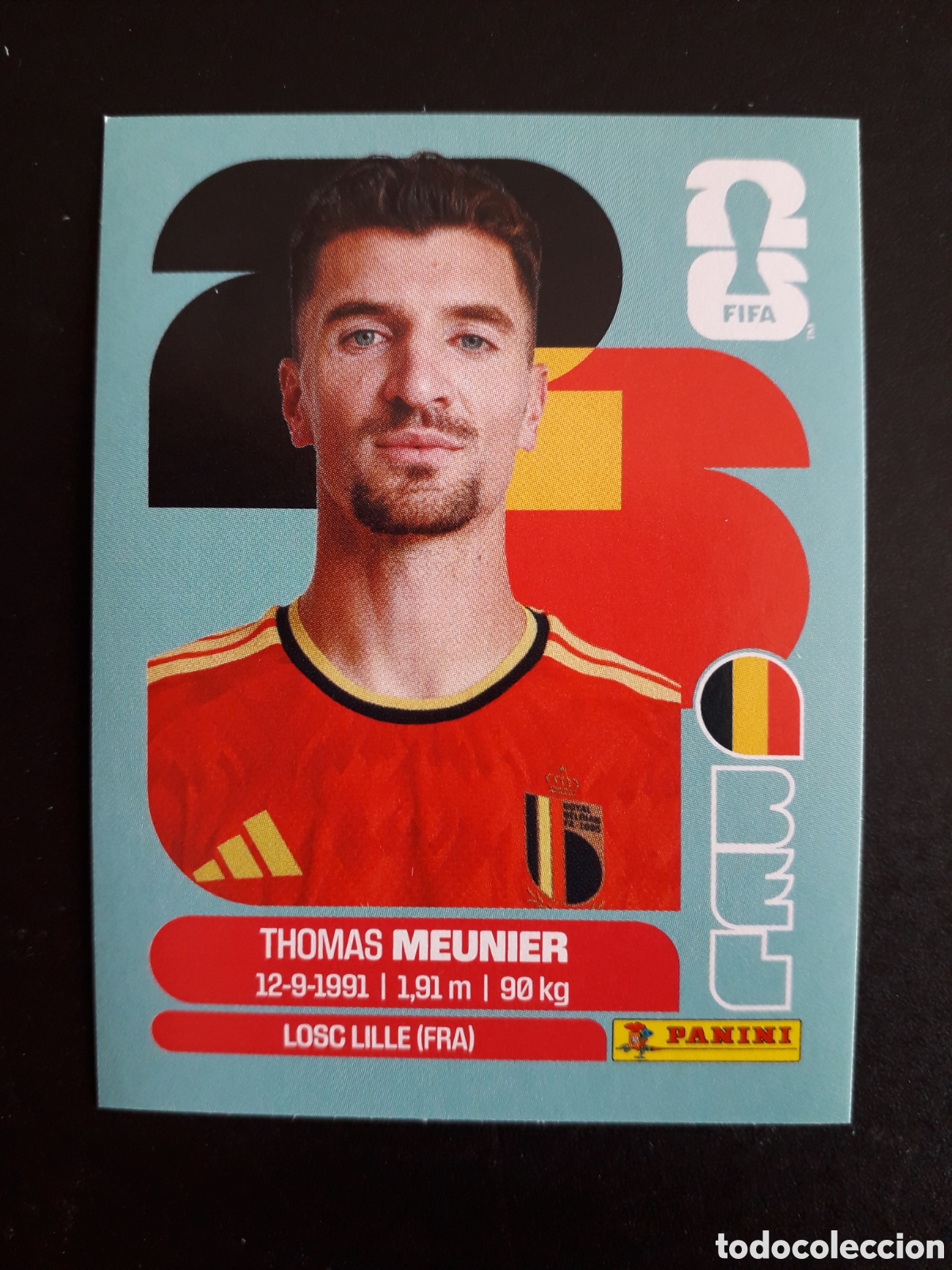 Fu&szlig;ball-Sticker: MEUNIER B&Eacute;LGICA BEL 8 MUNDIAL F&Uacute;TBOL 2026 FIFA WORLD CUP PANINI SIN PEGAR PEDIDO M&Iacute;NIMO 3&euro;