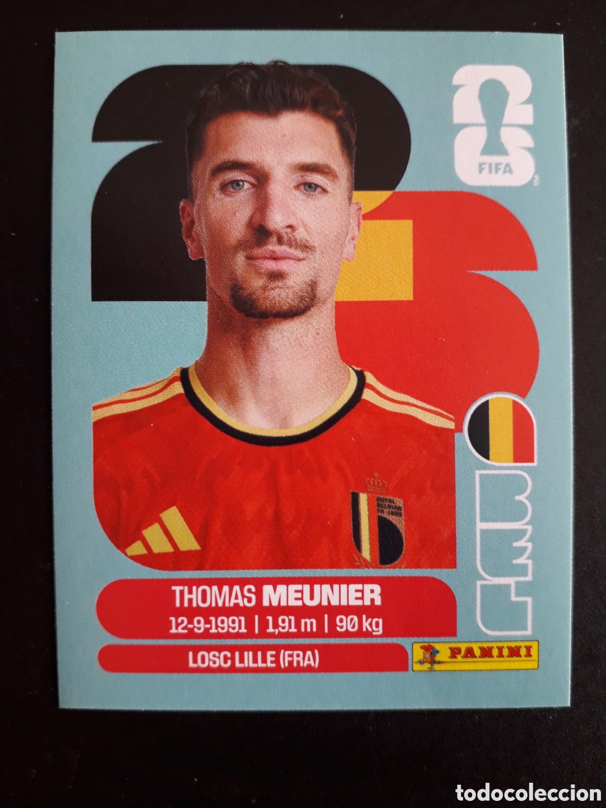 Fu&szlig;ball-Sticker: MEUNIER B&Eacute;LGICA BEL 8 MUNDIAL F&Uacute;TBOL 2026 FIFA WORLD CUP PANINI SIN PEGAR PEDIDO M&Iacute;NIMO 3&euro;