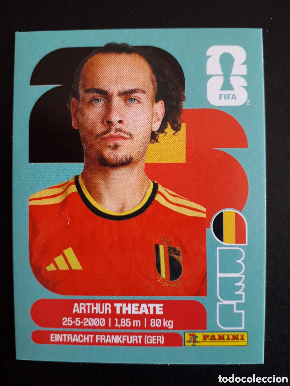 Cromos de Futebol: THEATE B&Eacute;LGICA BEL 3 MUNDIAL F&Uacute;TBOL 2026 FIFA WORLD CUP PANINI SIN PEGAR PEDIDO M&Iacute;NIMO 3&euro;