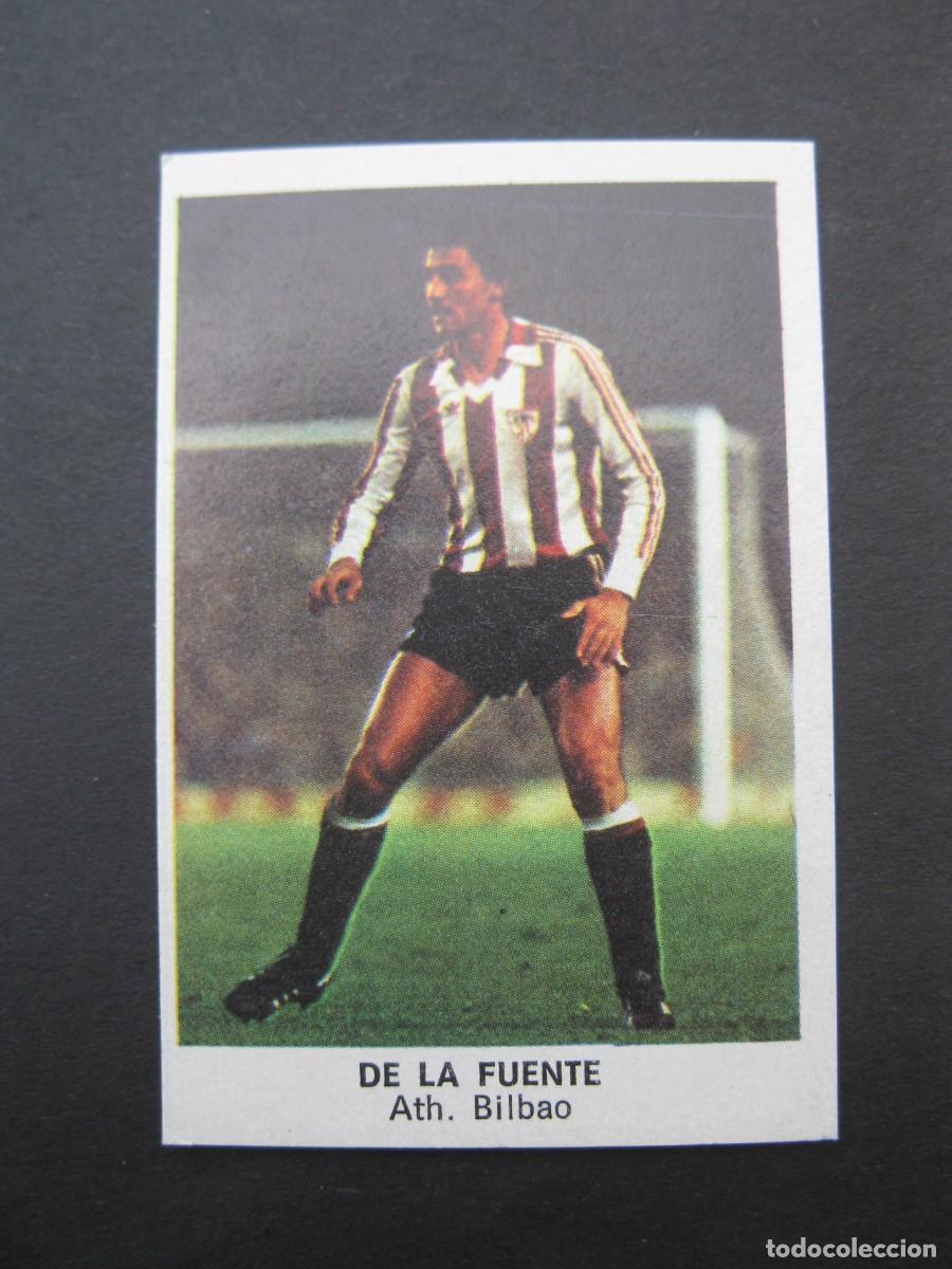 Figurine di Calcio: DE LA FUENTE (ATHLETIC CLUB) - 1&ordf; VERSI&Oacute;N - LIGA 83/84 - CROMOS CANO - F&Uacute;TBOL 84 - NUNCA PEGADO.