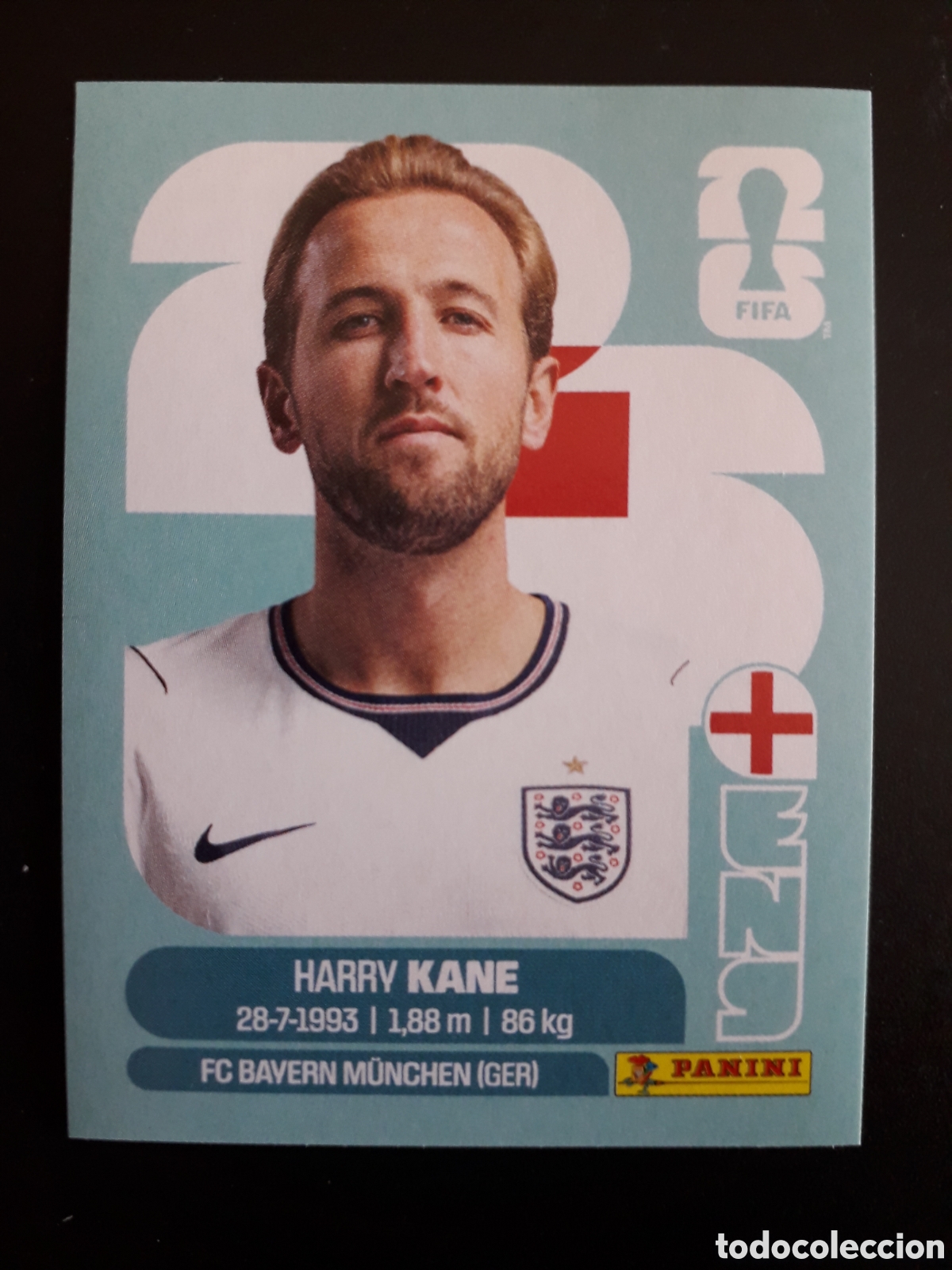Fu&szlig;ball-Sticker: KANE INGLATERRA ENG 18 MUNDIAL F&Uacute;TBOL 2026 FIFA WORLD CUP PANINI SIN PEGAR PEDIDO M&Iacute;NIMO 3&euro;