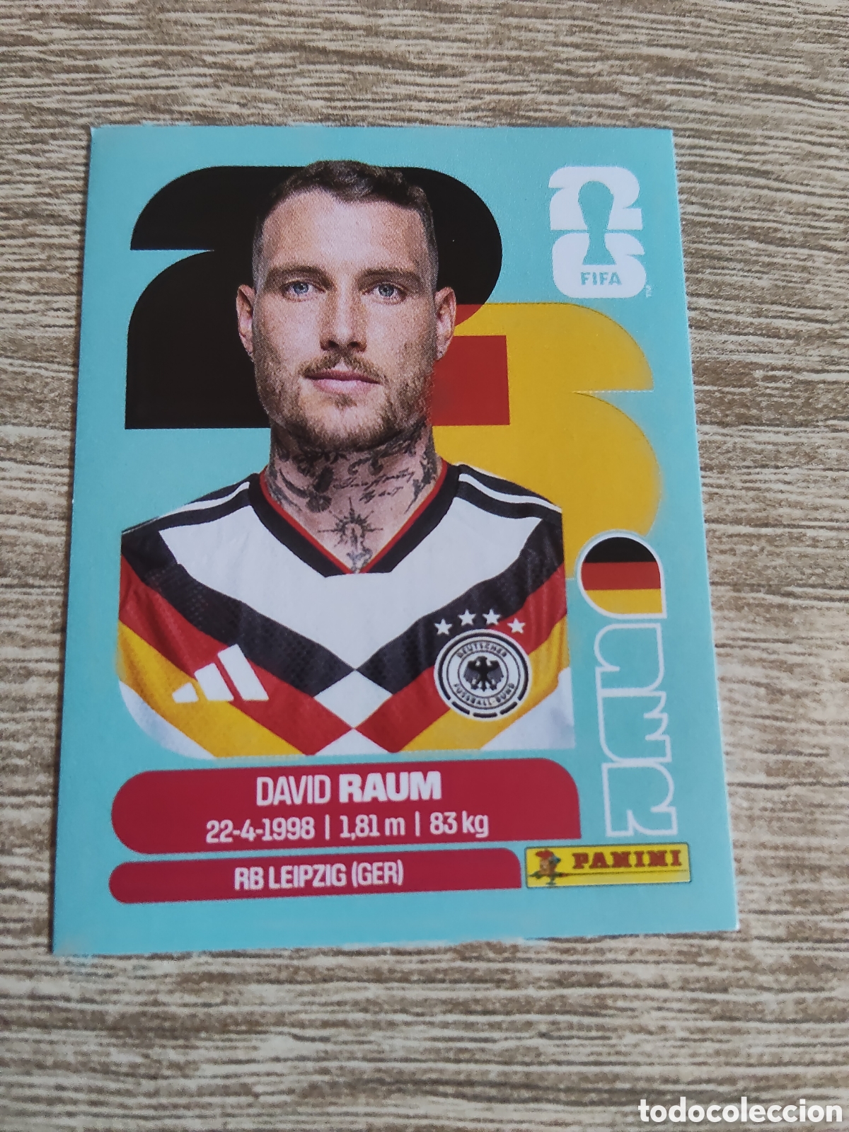 Cromos de F&uacute;tbol: Panini mundial 2026 GER 4 David Raum Alemania