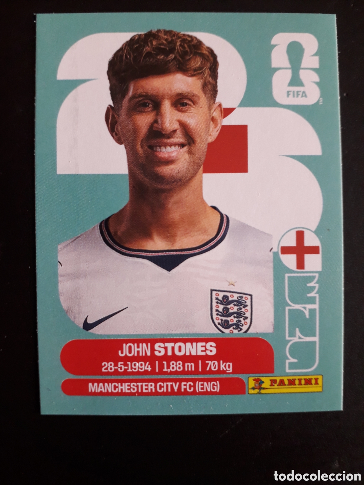 Cromos de F&uacute;tbol: STONES INGLATERRA ENG 3 MUNDIAL F&Uacute;TBOL 2026 FIFA WORLD CUP PANINI SIN PEGAR PEDIDO M&Iacute;NIMO 3&euro;