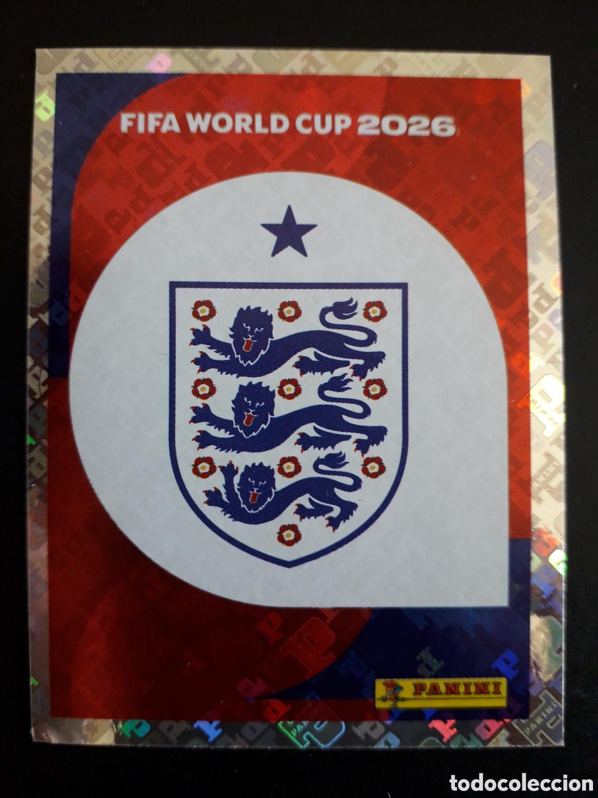 Cromos de F&uacute;tbol: ESCUDO INGLATERRA ENG 1 MUNDIAL F&Uacute;TBOL 2026 FIFA WORLD CUP PANINI SIN PEGAR PEDIDO M&Iacute;NIMO 3&euro;