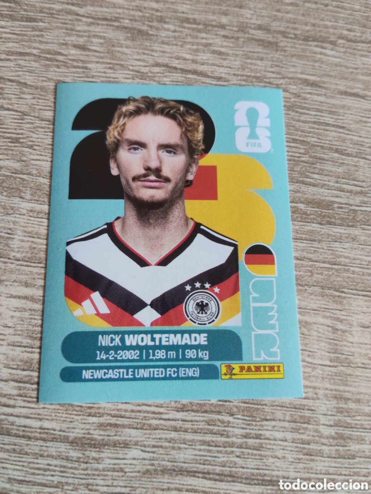Cromos de F&uacute;tbol: Panini mundial 2026 GER 20 Nick Woltemade Alemania