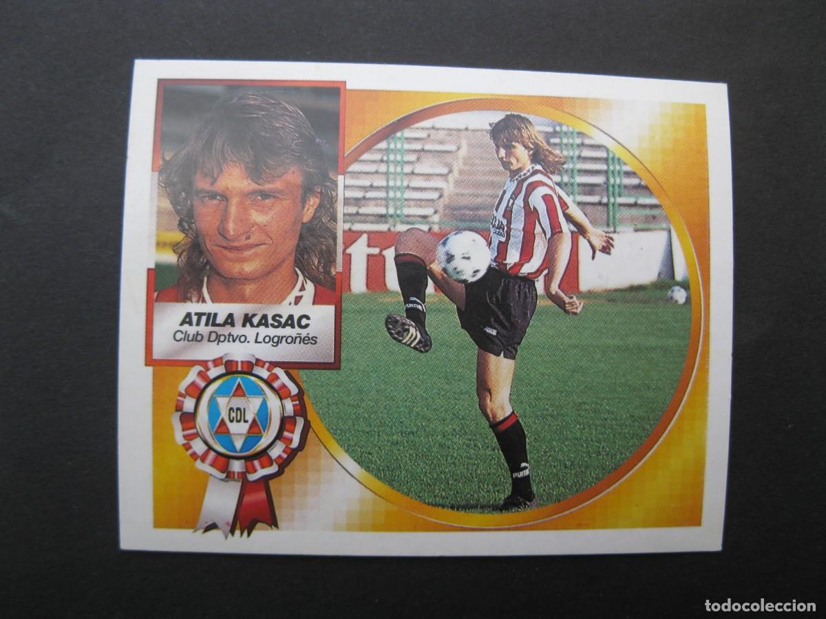Fu&szlig;ball-Sticker: ATILA KASAC (C.D. LOGRO&Ntilde;&Eacute;S) - COLOCA - 1&ordf; VERSI&Oacute;N - CAMPEONATO DE LIGA 94/95 - ESTE - NUNCA PEGADO.