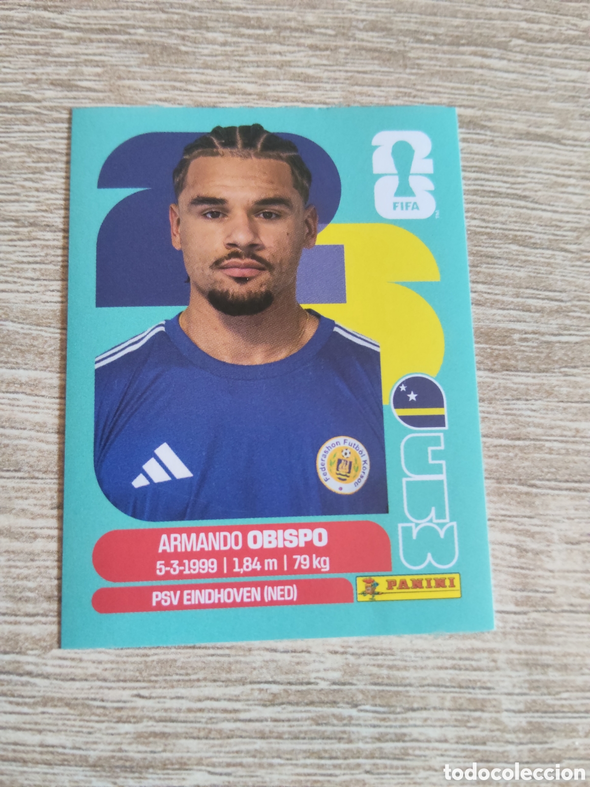 Fu&szlig;ball-Sticker: Panini mundial 2026 CUW 3 Armando Obispo Cura&ccedil;ao/Curazao