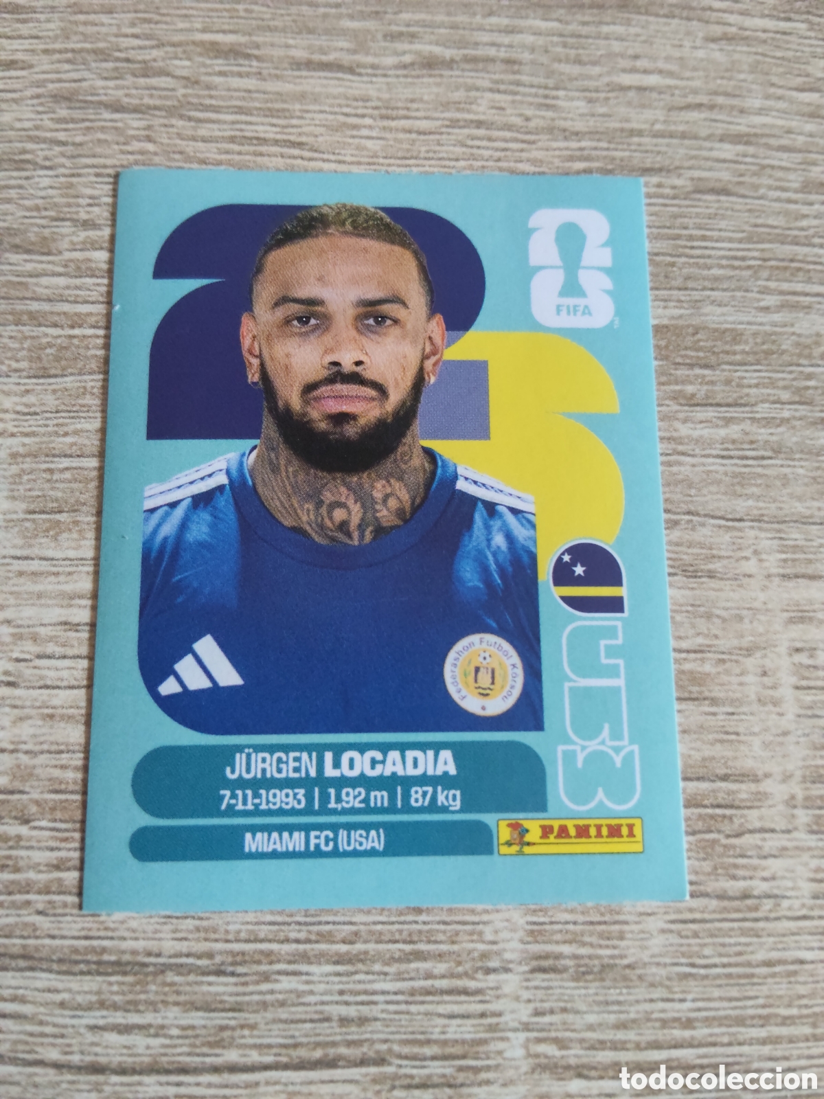 Cromos de F&uacute;tbol: Panini mundial 2026 CUW 17 Jurgen Locadia Cura&ccedil;ao/Curazao