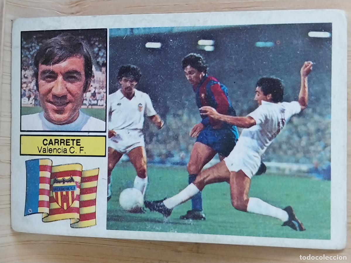Cromos de F&uacute;tbol: CARRETE VALENCIA LIGA 1982 82 83 ED ESTE CROMO SIN PEGAR NUNCA ORIGINAL