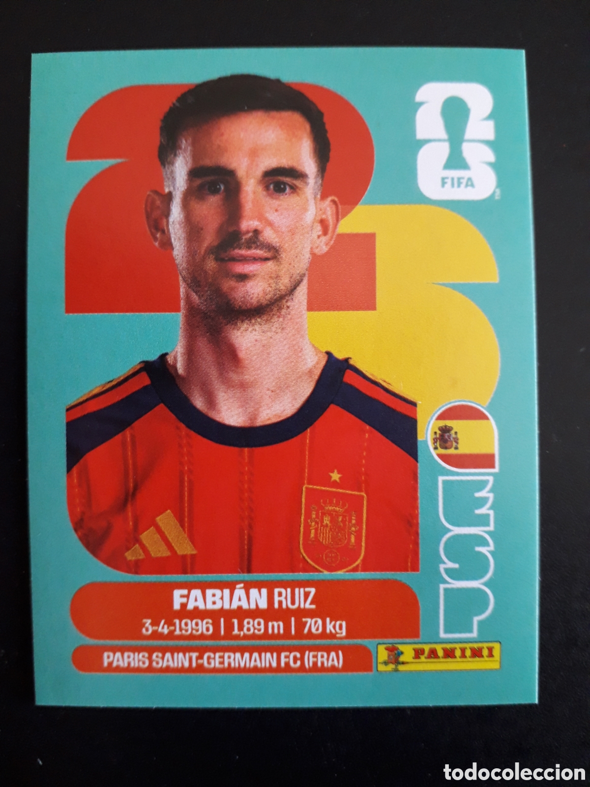 Cromos de F&uacute;tbol: FABI&Aacute;N ESPA&Ntilde;A ESP 12 MUNDIAL F&Uacute;TBOL 2026 FIFA WORLD CUP PANINI SIN PEGAR PEDIDO M&Iacute;NIMO 3&euro;