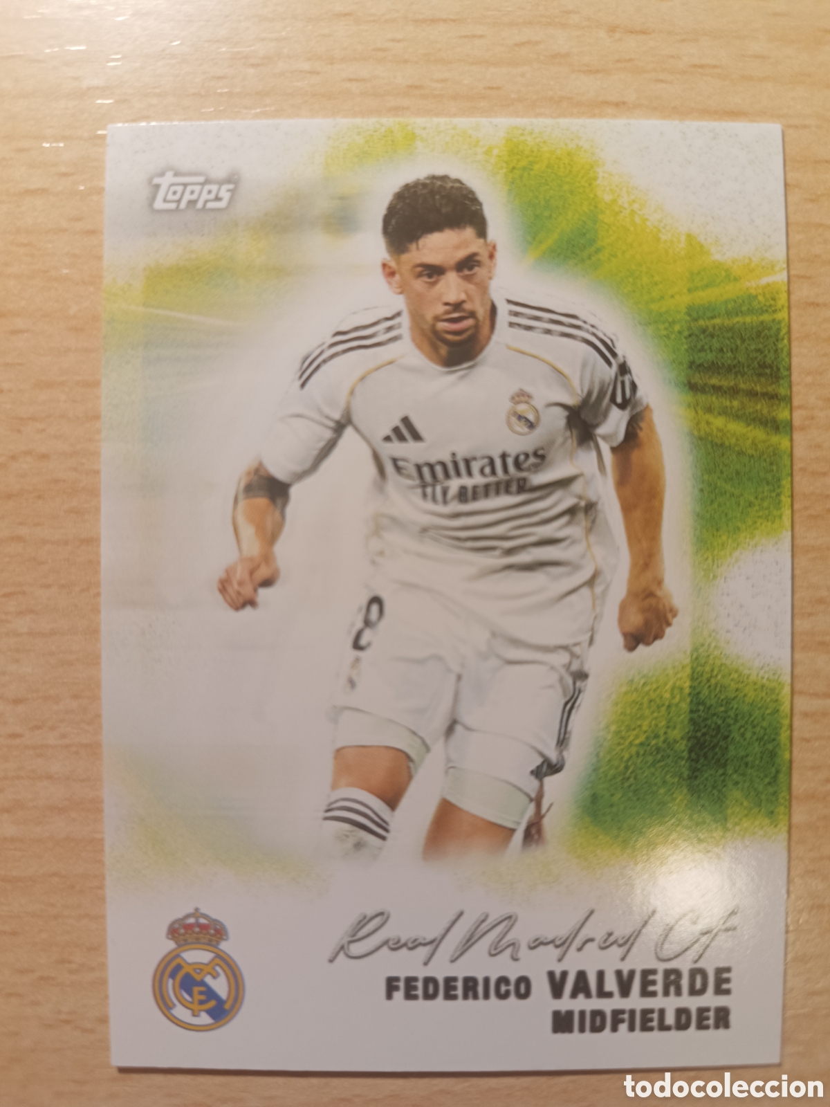 Figurine di Calcio: 34 FEDERICO FEDE VALVERDE PITCH PURSUITS TEAM SET REAL MADRID 2025 2026 TOPPS 25 26