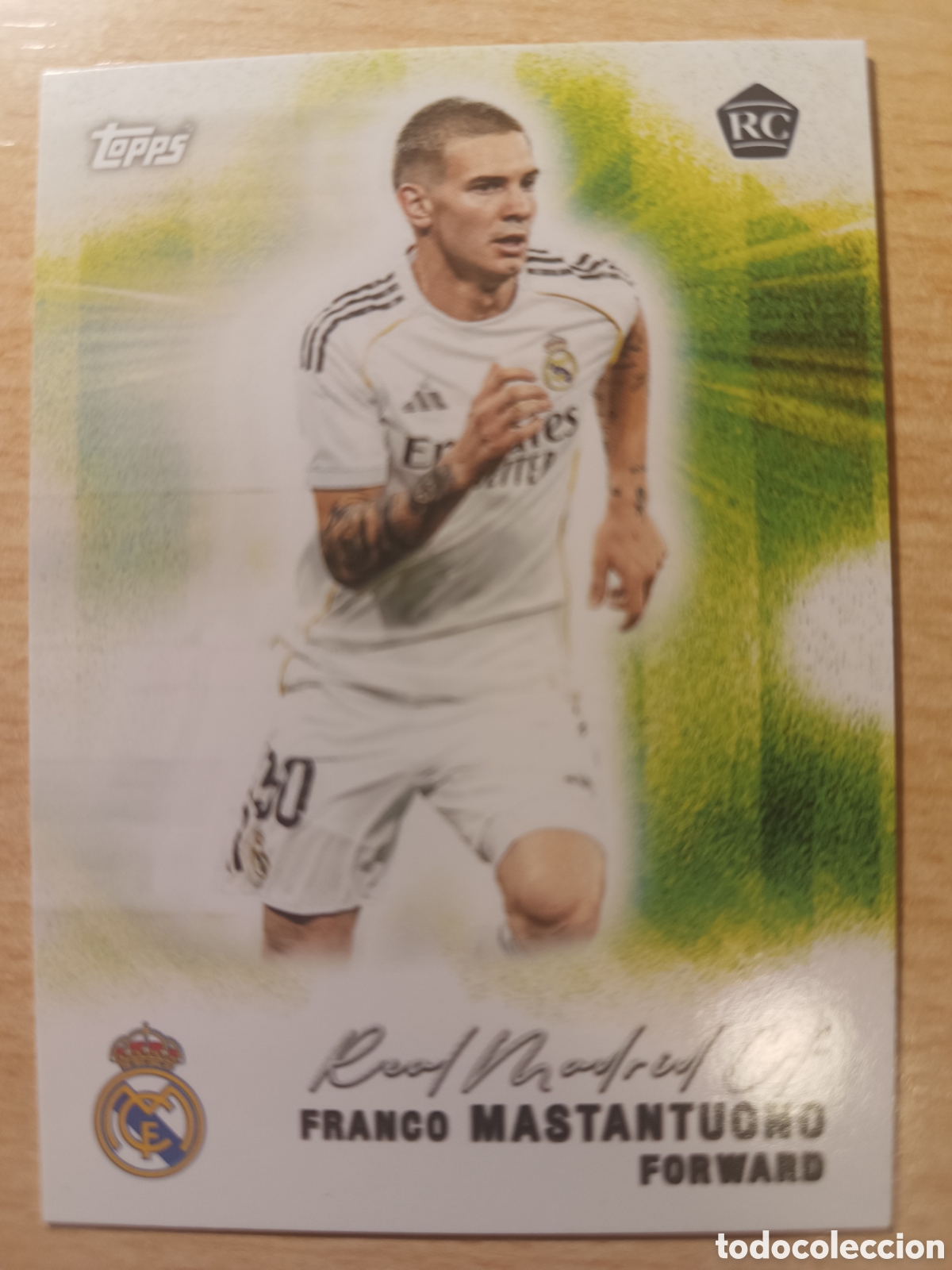 Cromos de F&uacute;tbol: 26 FRANCO MASTANTUONO RC ROOKIE PITCH PURSUITS TEAM SET REAL MADRID 2025 2026 TOPPS 25 26