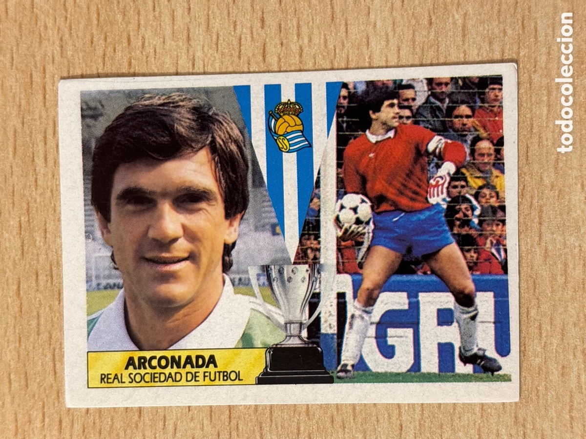 Cromos de F&uacute;tbol: Arconada Real Sociedad Ediciones Este 87 88 sin pegar