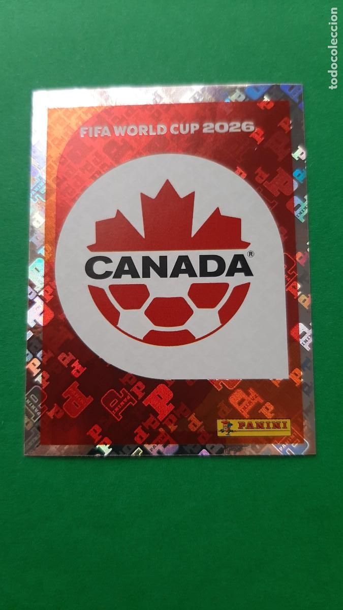 Cromos de F&uacute;tbol: (CAN 1) ESCUDO CANAD&Aacute; PANINI MUNDIAL 2026 FIFA
