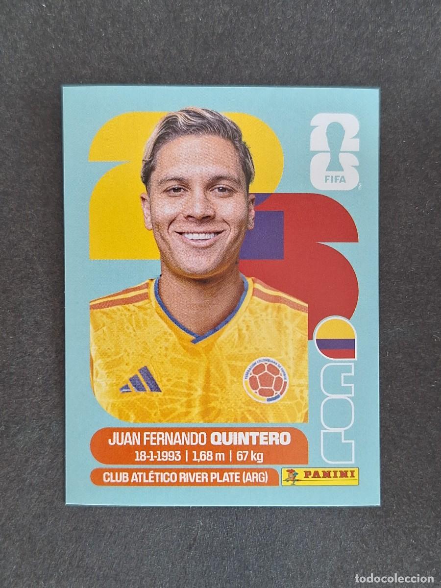 Cromos de F&uacute;tbol: L2 QUINTERO SELECCION COLOMBIA 15 PANINI MUNDIAL FIFA WORLD CUP 2026 PANINI NUNCA PEGADO