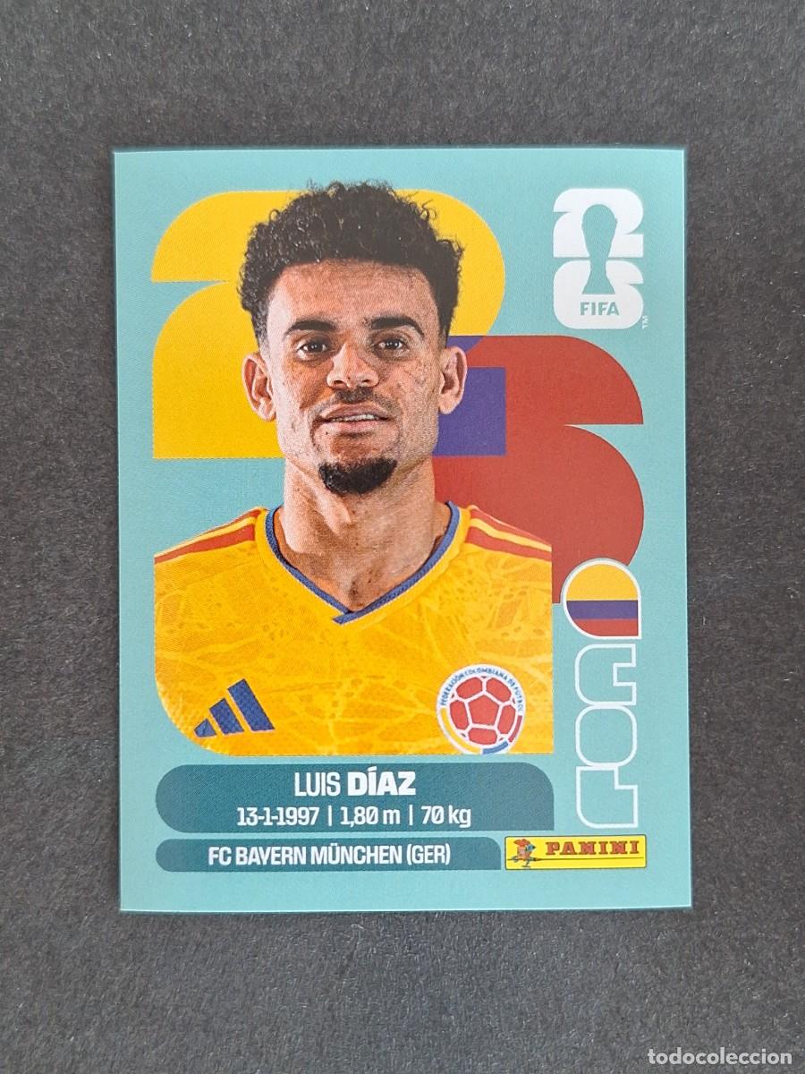 Cromos de F&uacute;tbol: L2 DIAZ SELECCION COLOMBIA 20 PANINI MUNDIAL FIFA WORLD CUP 2026 PANINI NUNCA PEGADO