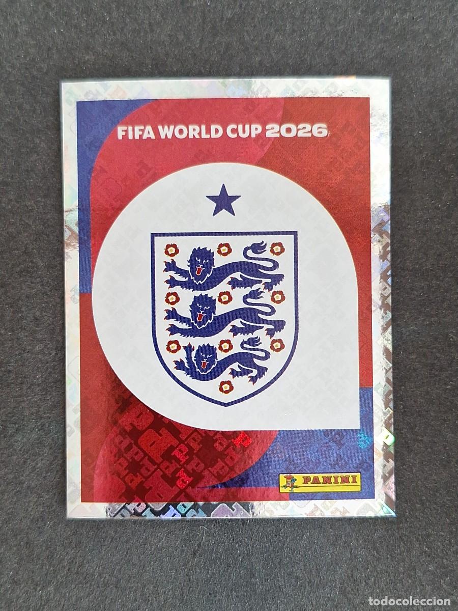 Cromos de F&uacute;tbol: L2 ESCUDO SELECCION INGLATERRA 1 PANINI MUNDIAL FIFA WORLD CUP 2026 PANINI NUNCA PEGADO