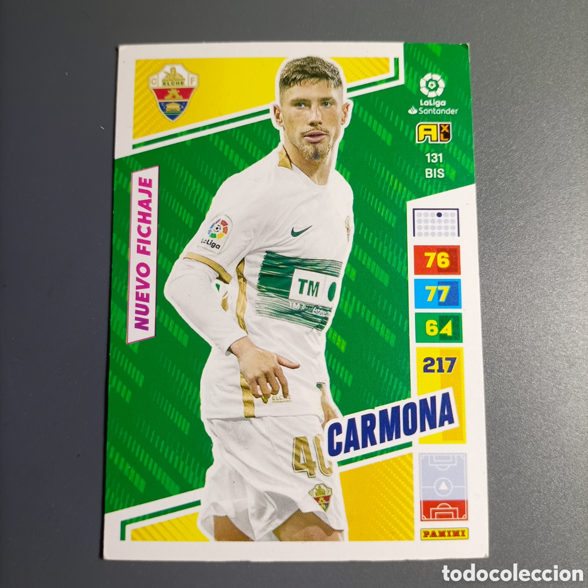 Cromos de F&uacute;tbol: ADRENALYN. LIGA 2022-2023 (ELCHE) №131 BIS. CARMONA / NUEVO FICHAJE
