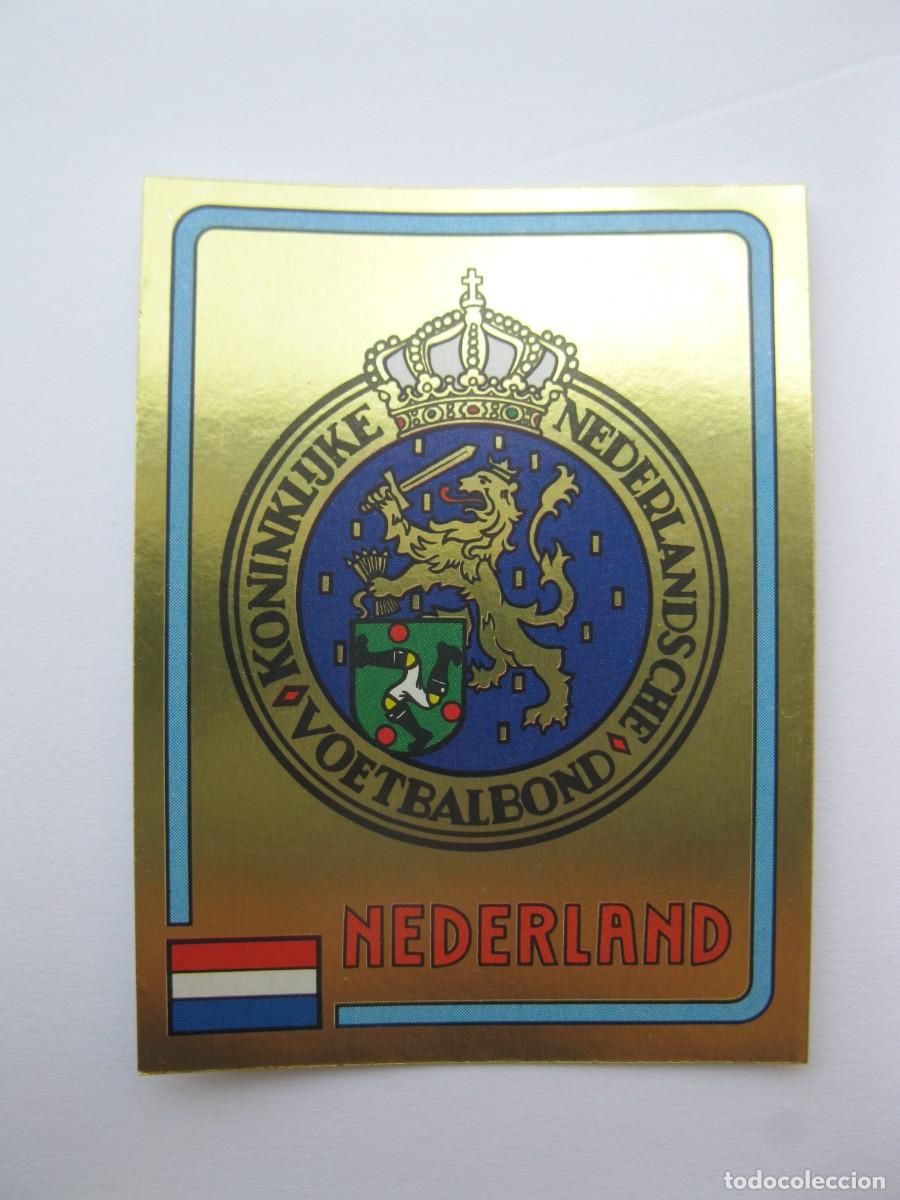 Fu&szlig;ball-Sticker: EURO 84 - CROMO N&ordm; 241 - ESCUDO DE HOLANDA - PANINI - NUNCA PEGADO.