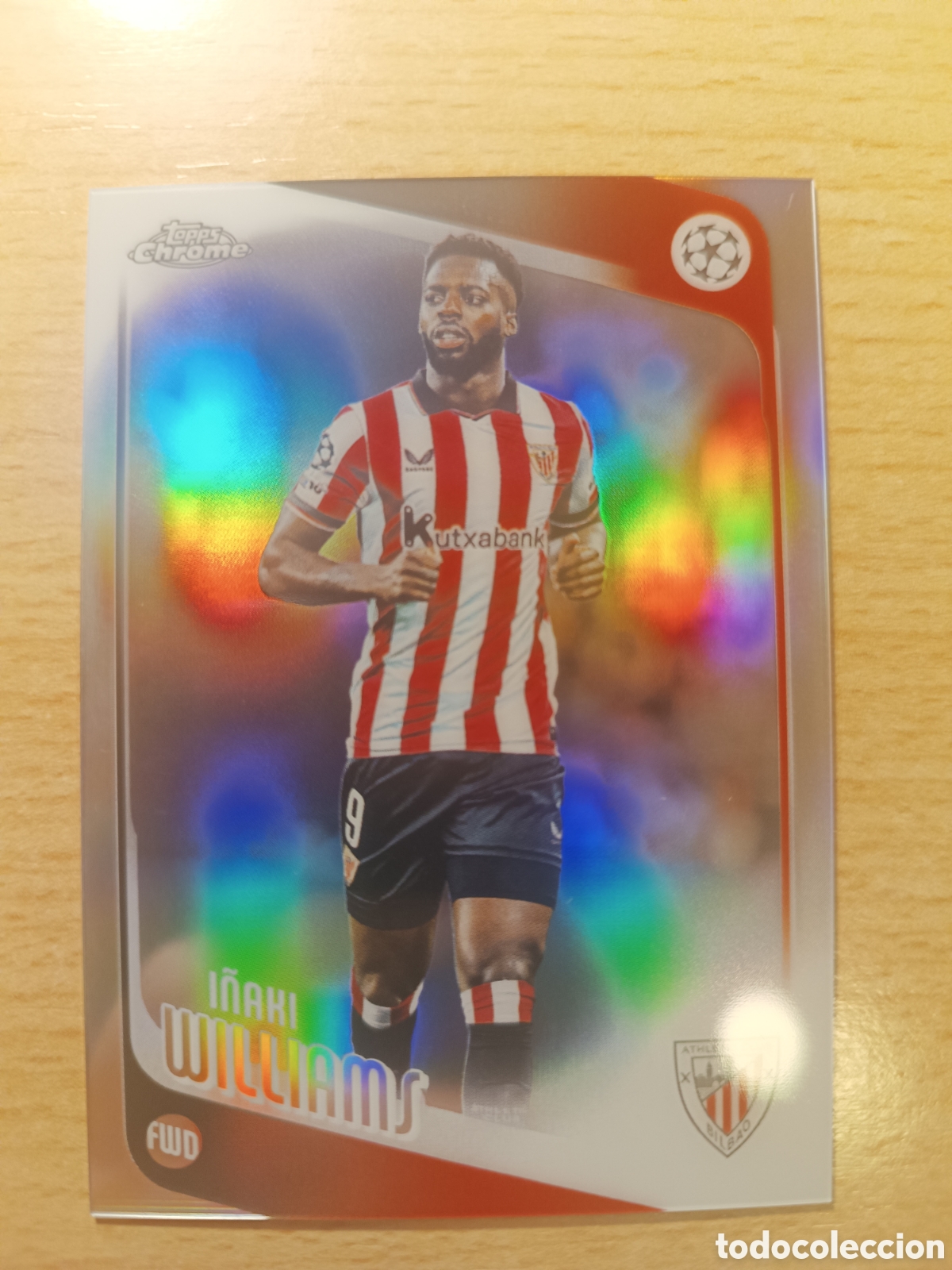 Fu&szlig;ball-Sticker: 20 I&Ntilde;AKI WILLIAMS REFRACTOR ATHLETIC CLUB DE BILBAO TOPPS CHROME 2025 2026 25 26