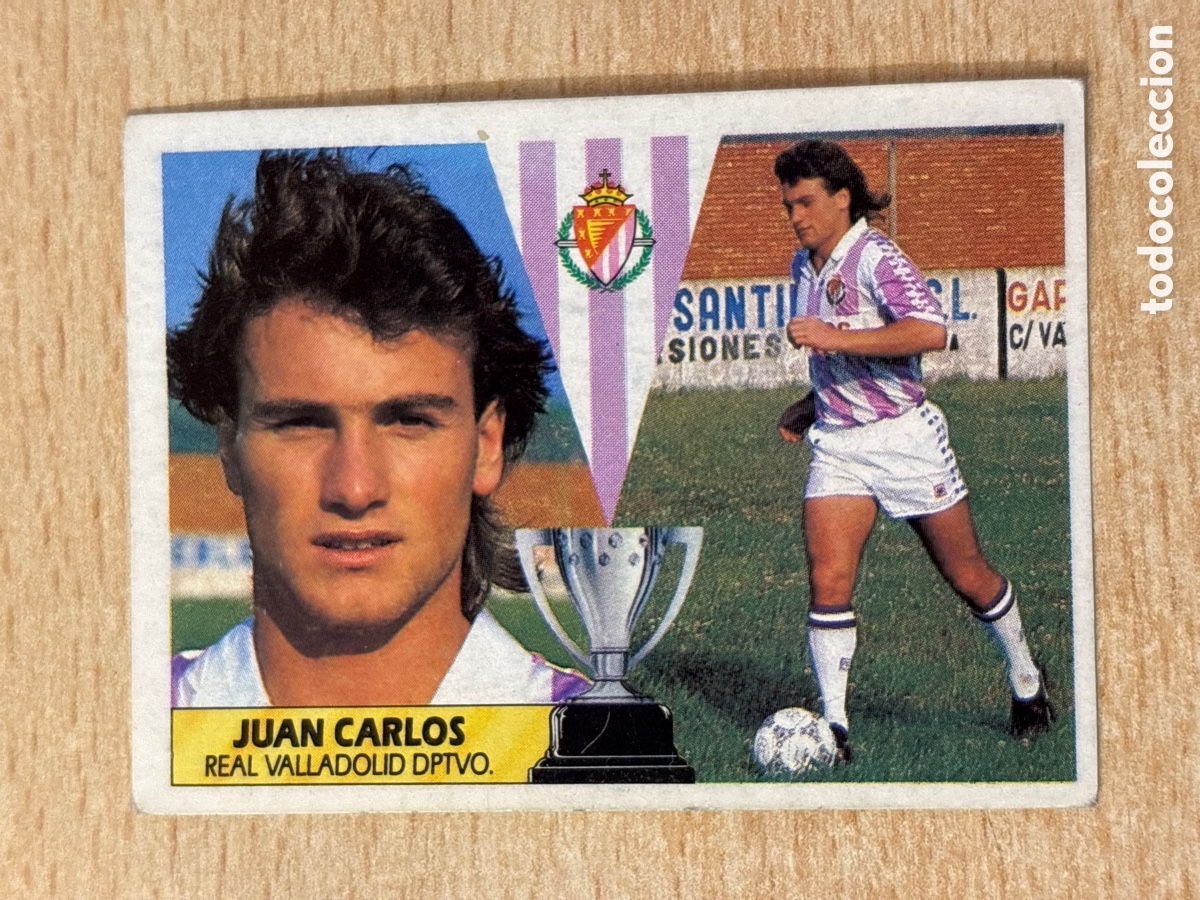 Cromos de F&uacute;tbol: Juan Carlos Baja Real Valladolid Ediciones Este 87 88 sin pegar
