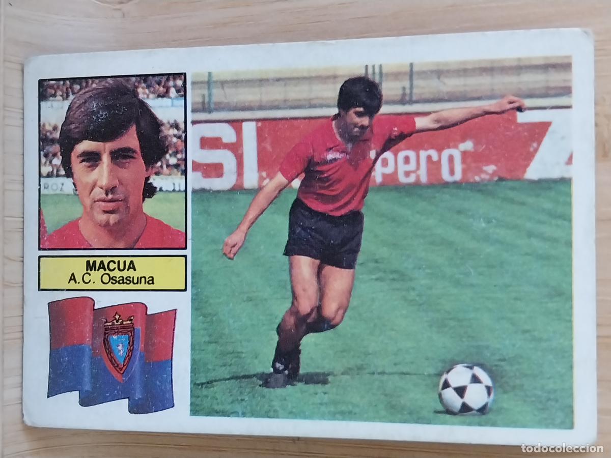 Cromos de F&uacute;tbol: MACUA * OSASUNA LIGA 1982 82 83 ED ESTE CROMO SIN PEGAR NUNCA ORIGINAL