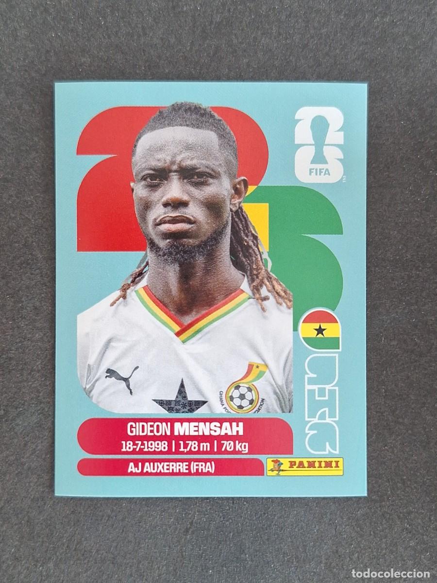 Cromos de F&uacute;tbol: L2 MENSAH SELECCION GHANA 7 PANINI MUNDIAL FIFA WORLD CUP 2026 PANINI NUNCA PEGADO