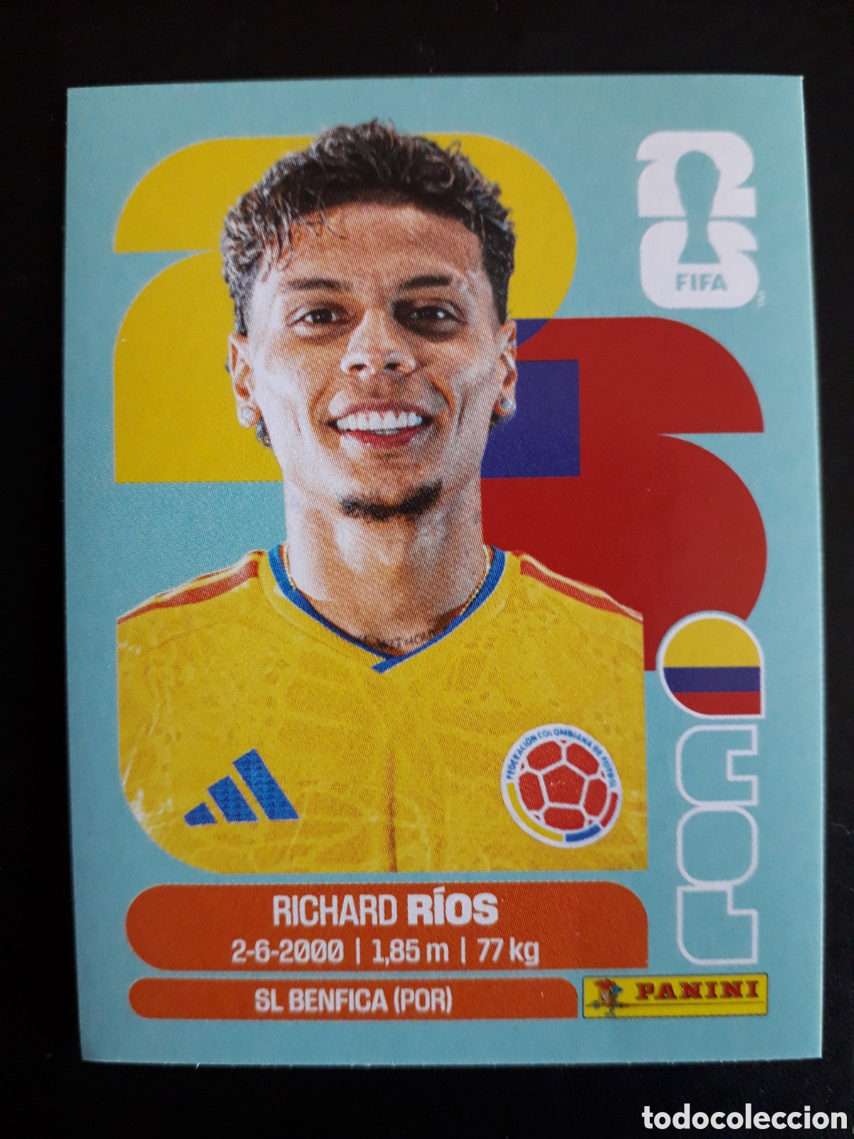 Fu&szlig;ball-Sticker: R&Iacute;OS COLOMBIA COL 12 MUNDIAL F&Uacute;TBOL 2026 FIFA WORLD CUP PANINI SIN PEGAR PEDIDO M&Iacute;NIMO 3&euro;