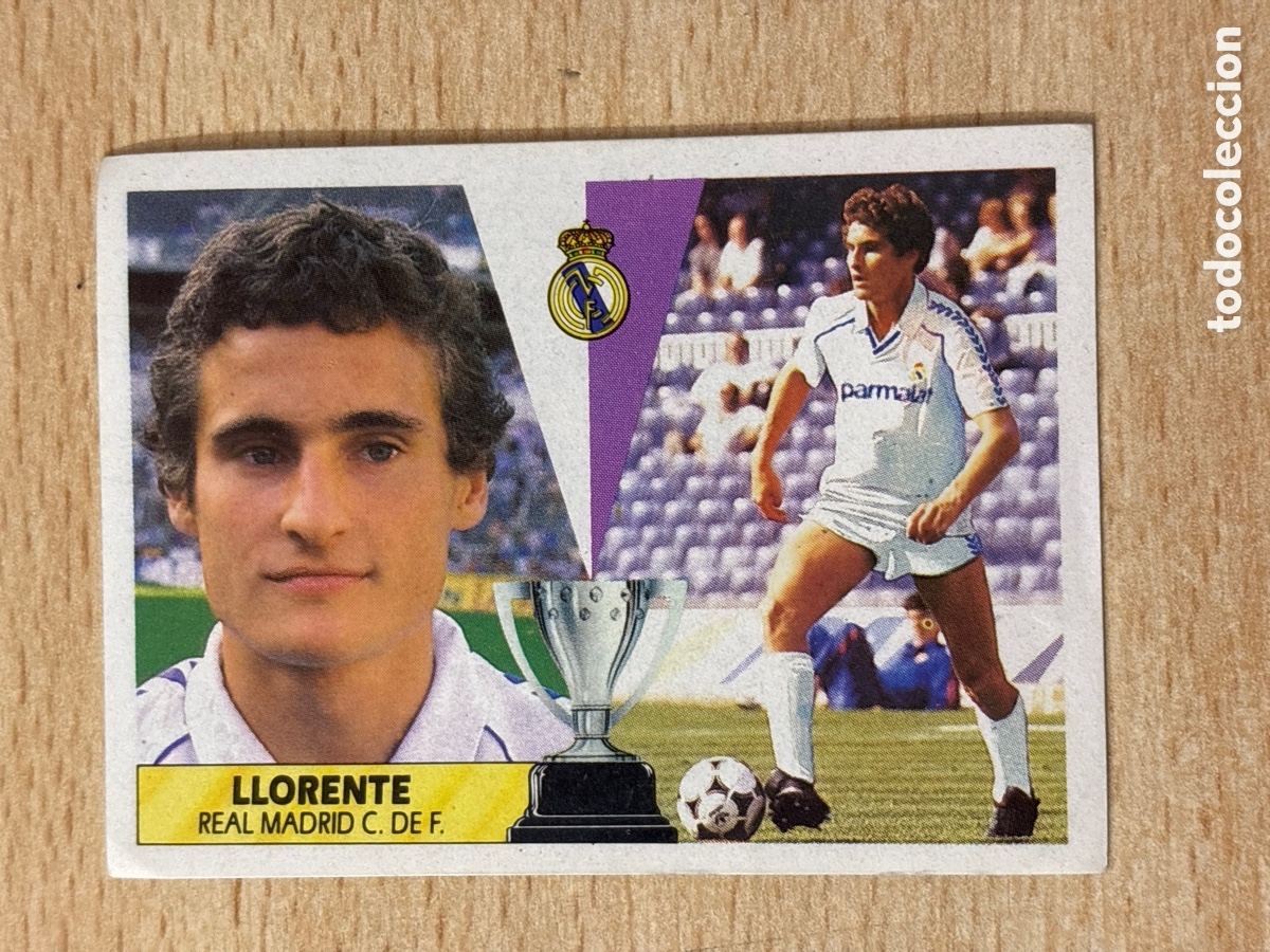 Cartes &agrave; collectionner de Football: Llorente Fichaje 8 Real Madrid Ediciones Este 87 88 sin pegar