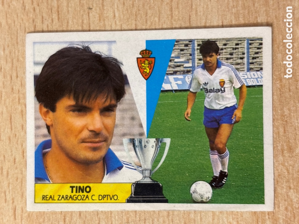 Cromos de F&uacute;tbol: Tino Fichaje 13 Real Zaragoza Ediciones Este 87 88 sin pegar