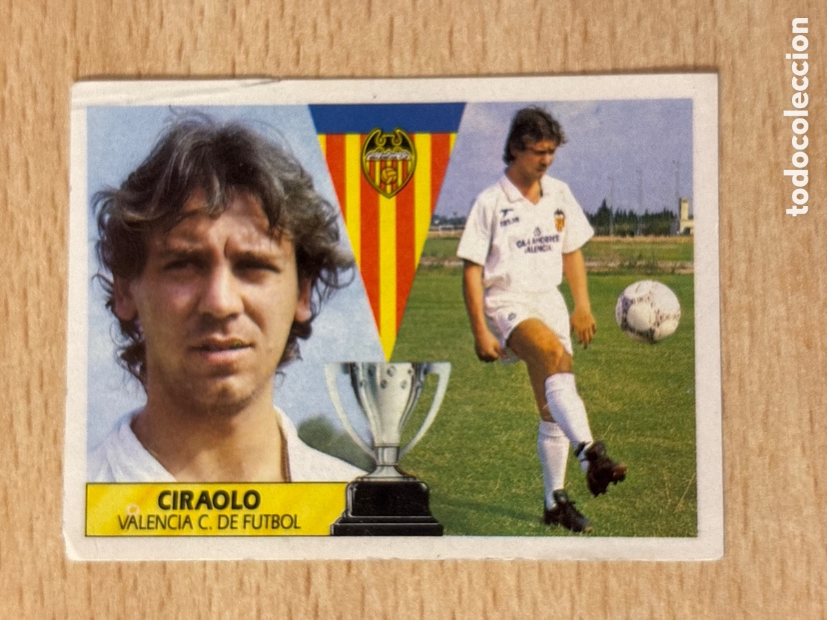 Cromos de Futebol: Ciraolo Fichaje 24 Valencia CF Ediciones Este 87 88 sin pegar